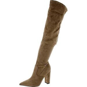 Guess ABETTER Over The Knee Boots Women 8 Pointed Toe Block Heel Zip